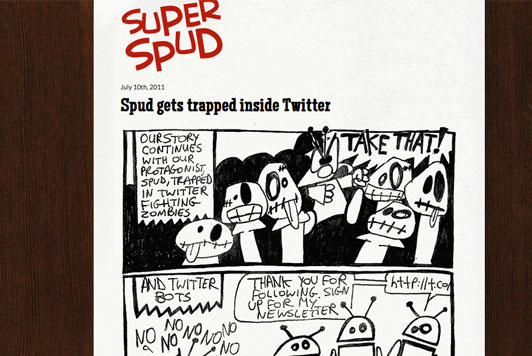 Keeping the UI simple for Superspud.com