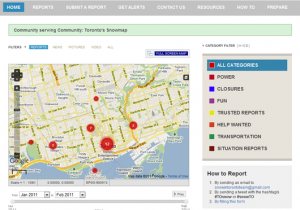 Snow In Toronto citizen mapping