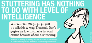 Stuttering has nothing to do with intelligence level