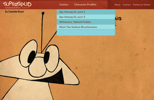 Screenshot of a website