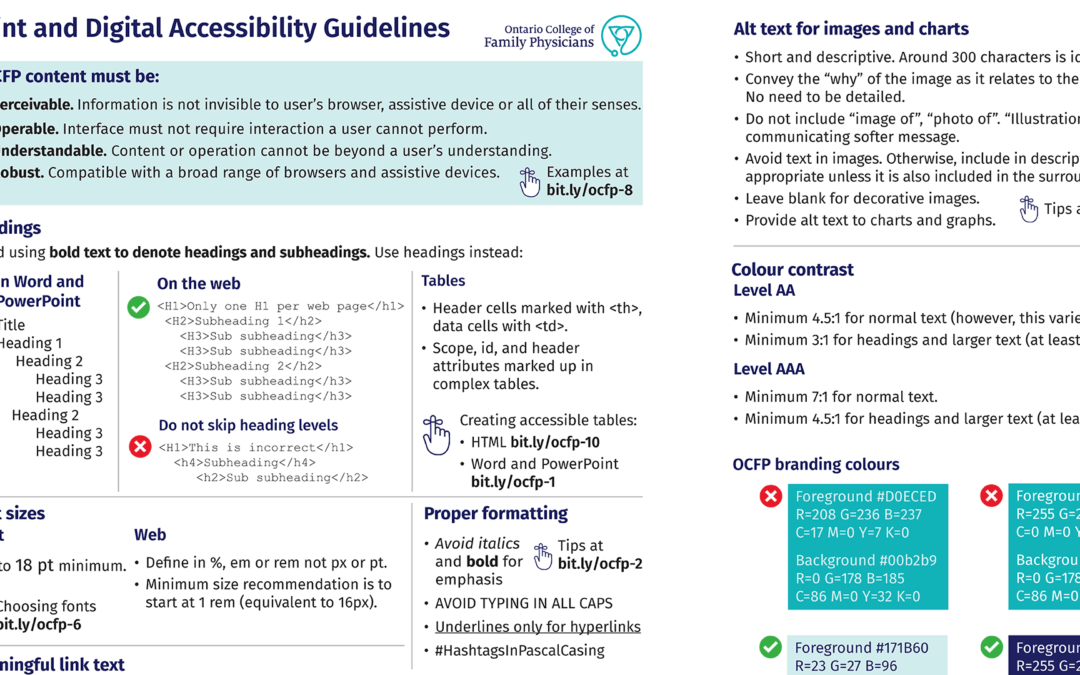 I created a digital accessibility at-a-glance guide