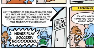 a snippet of a comic strip