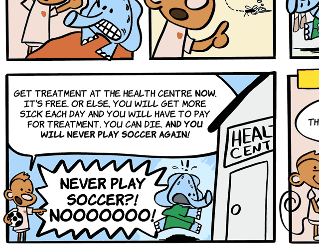 A part of a comic strip