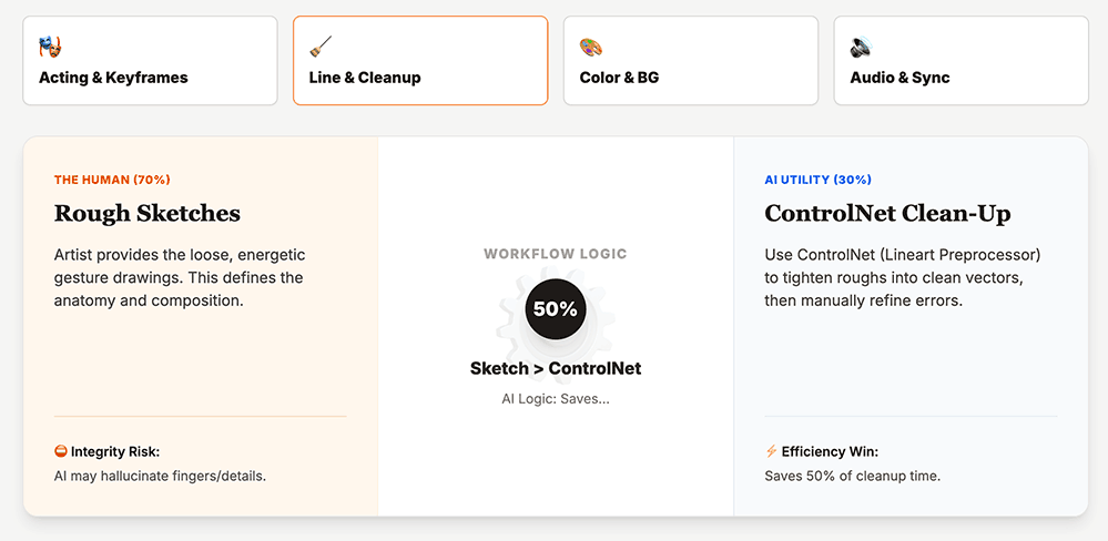 Part of the webpage showing dynamically loaded content